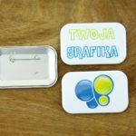 przypinki prostokątne z agrafką