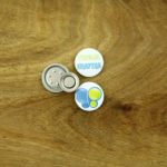 przypinka do marynarki z logo - przypinki z pojedynczym magnesem na ubranie 25mm