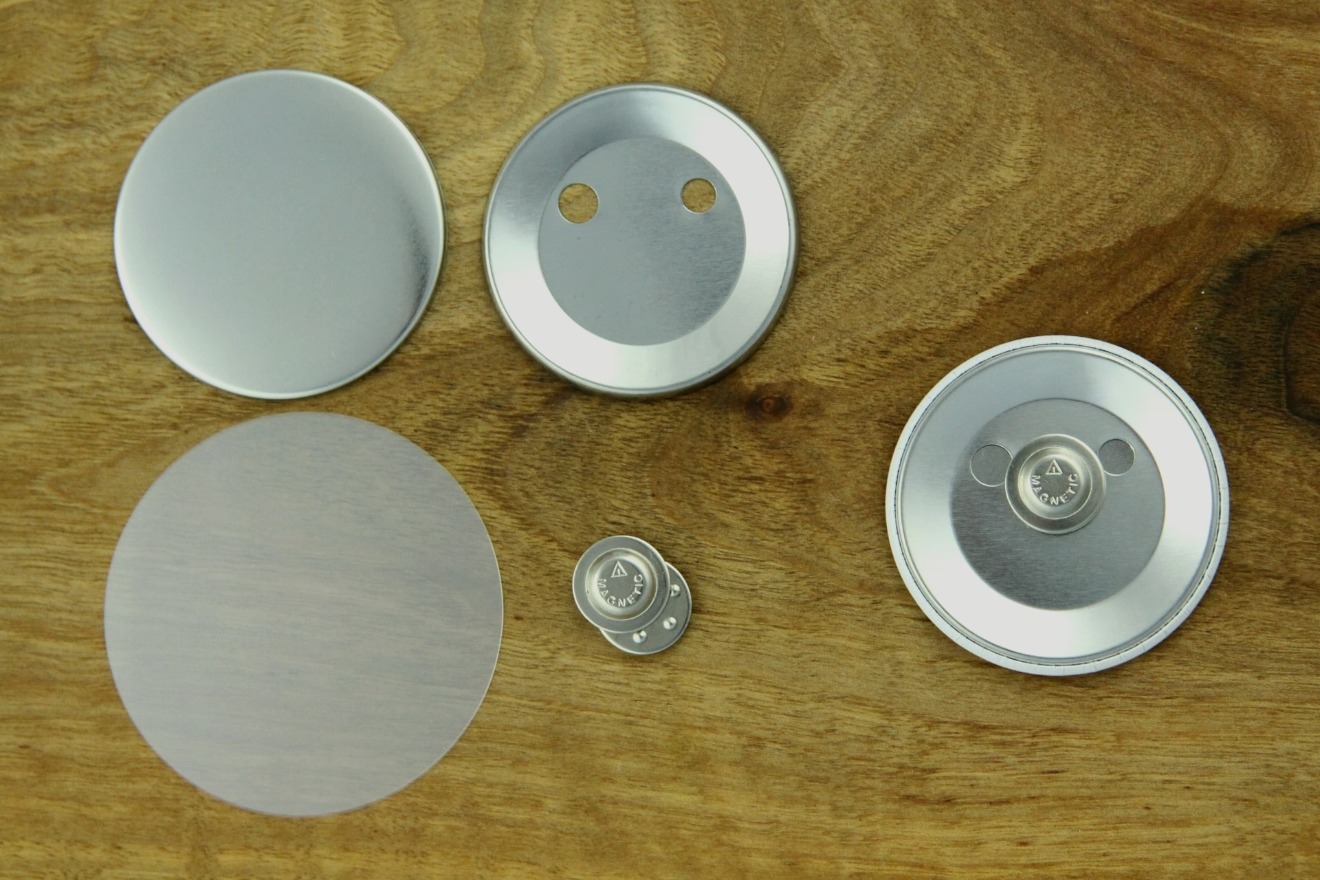 komponenty do przypinek 59mm z magnesem na odzież - z pojedynczym magnesem na ubranie