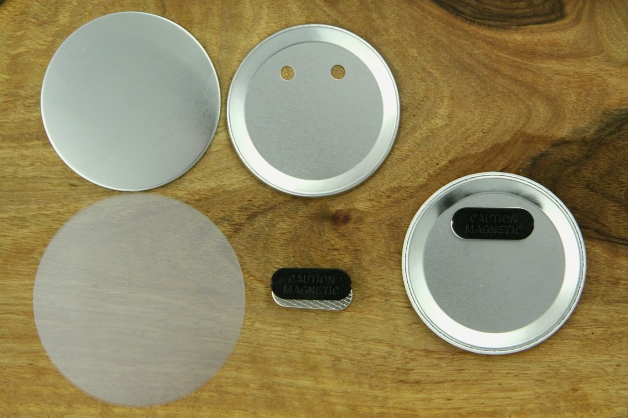 komponenty do przypinek 75mm z podwójnym magnesem na ubranie