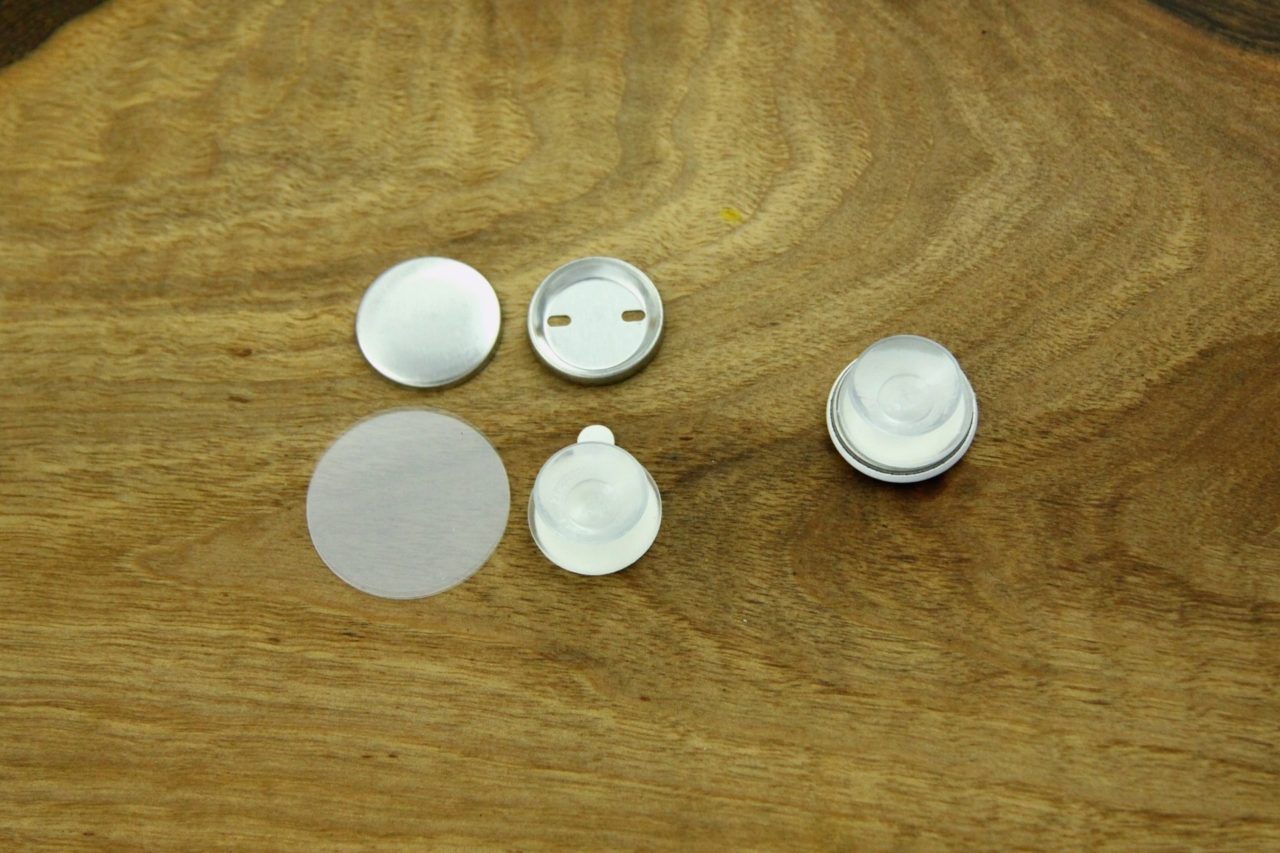 komponenty do przypinek 25mm z przyssawką