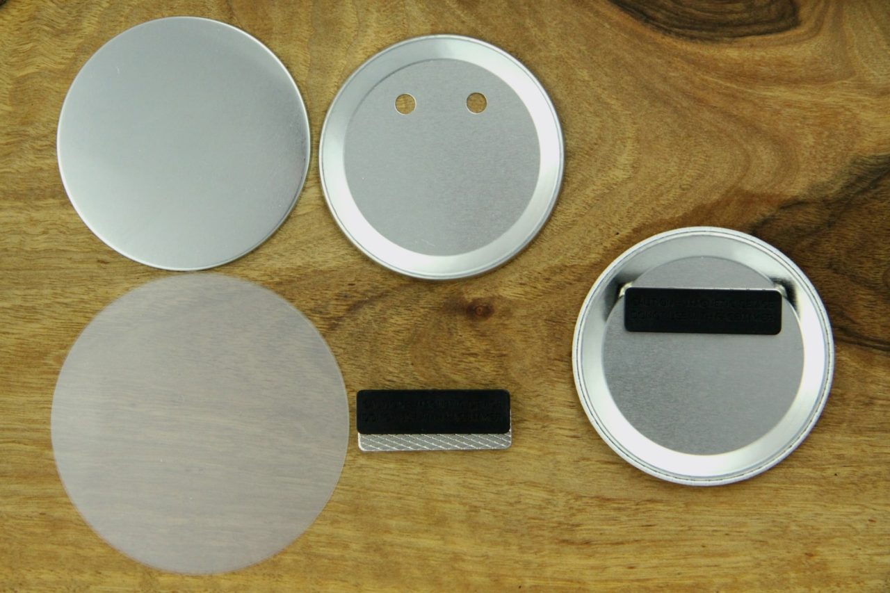 komponenty do przypinek 75mm z potrójnym magnesem na ubranie