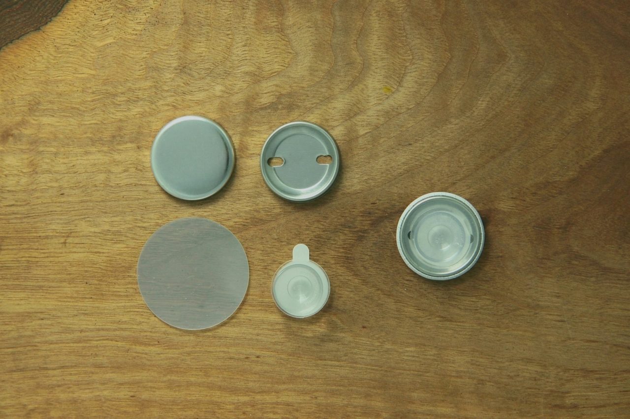 komponenty przypinki do szkła 32 mm