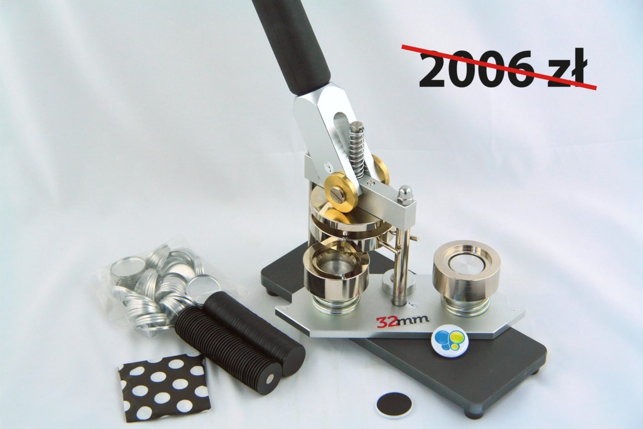 maszyna do magnesów KDI 32 mm i 500 szt komponentów