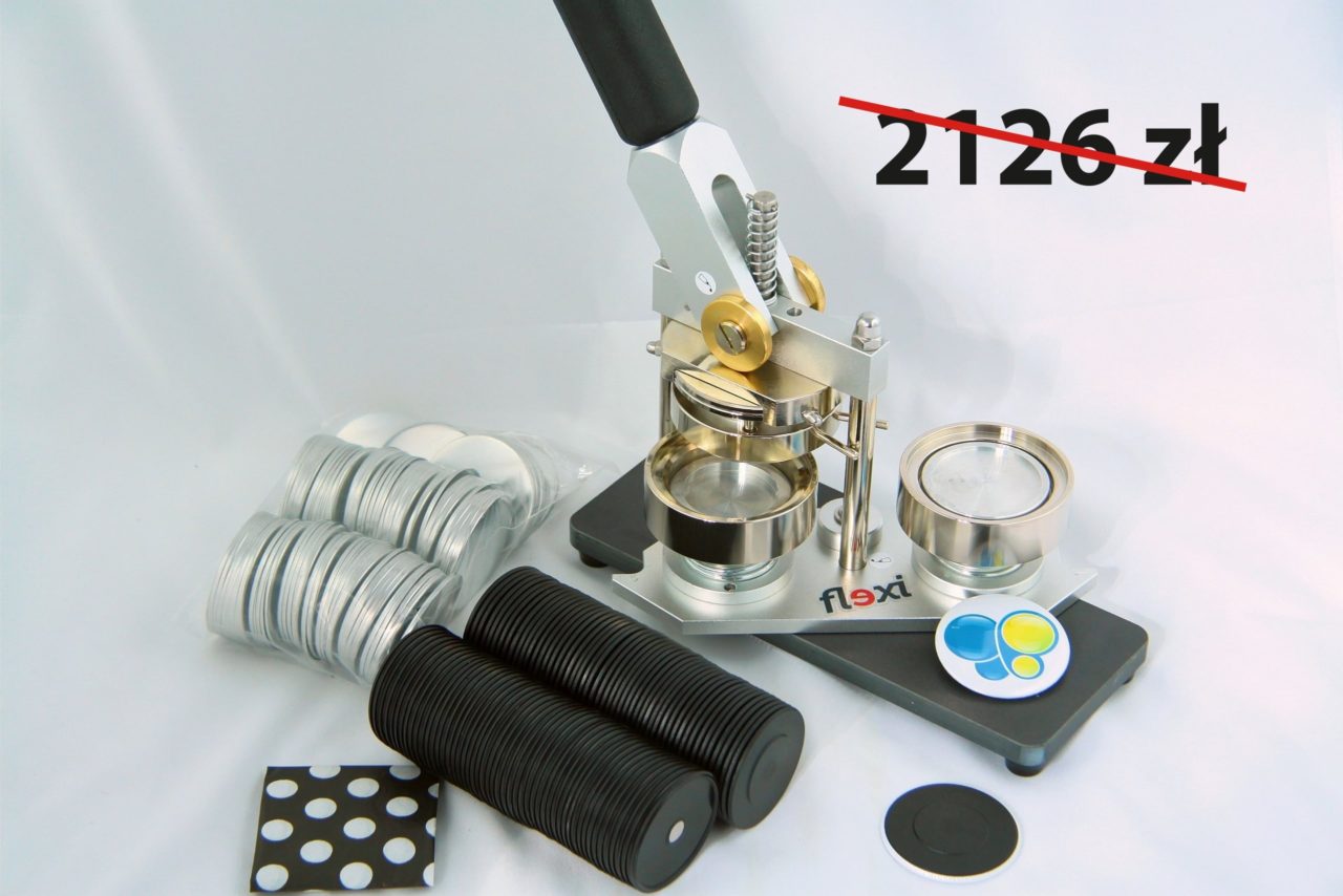 maszynka do robienia magnesów flexi 59 mm i 500 szt komponentów