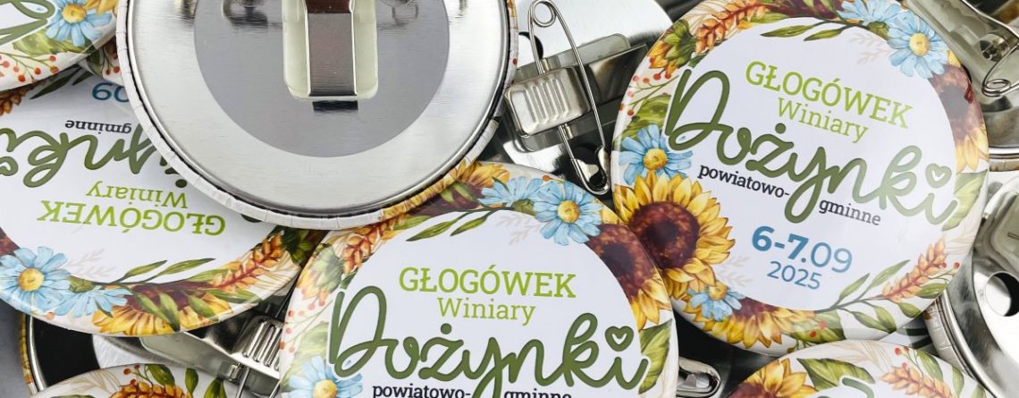 moje przypinki na dozynki