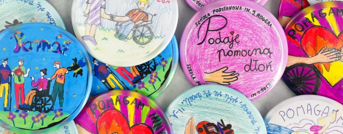 plakietki na zamówienie - pomocna dłoń