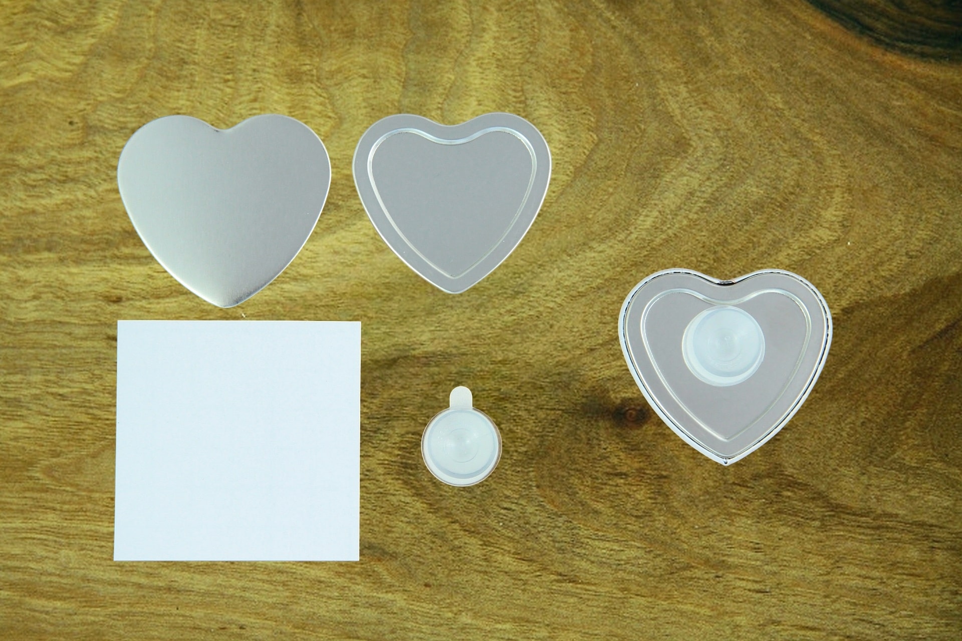 komponenty do przypinek serce z przyssawką