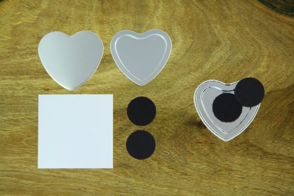 komponent serce rzep komponenty do przypinek serce z rzepem