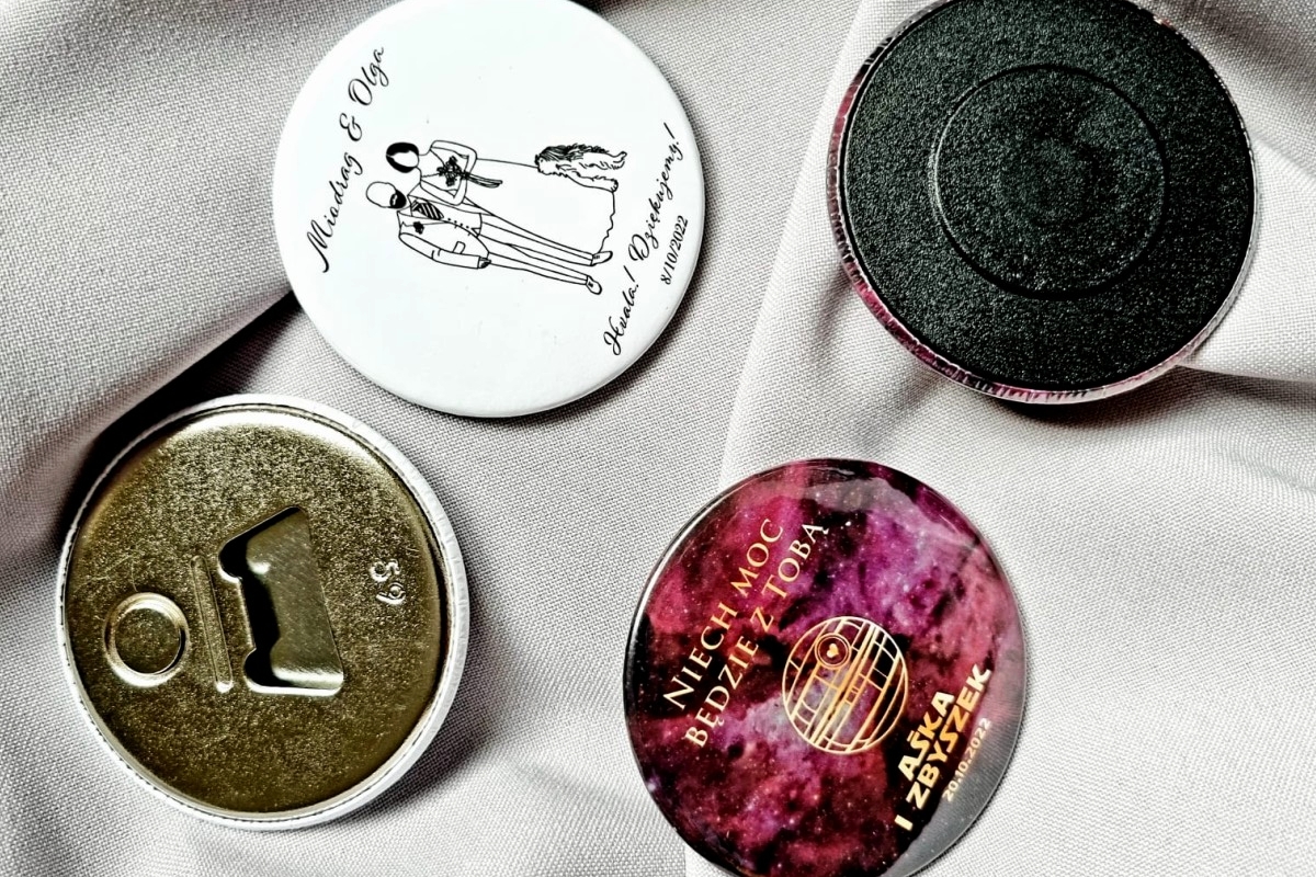 magnesy ślubne z podziękowaniem